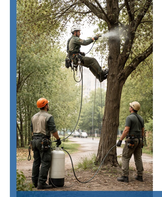 Обработка деревьев от вредителей в Великом Новгороде профессиональная защита