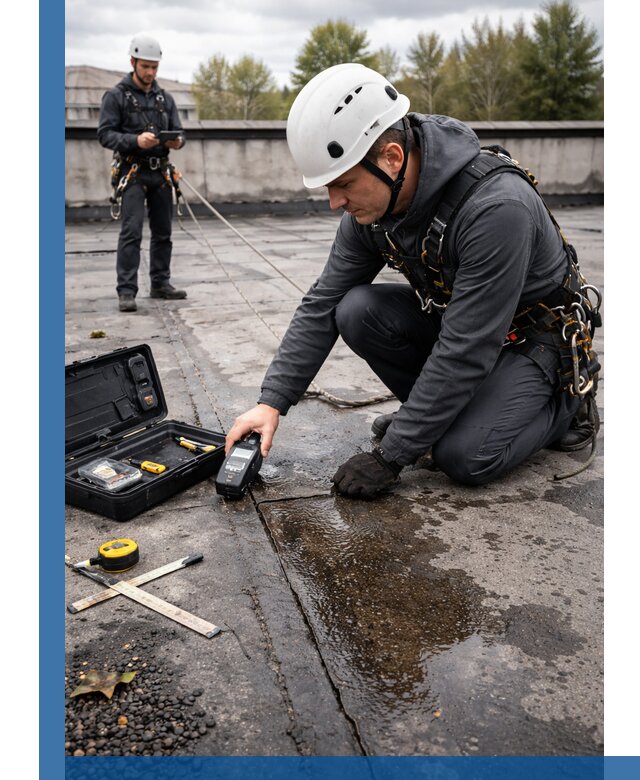 Обследование кровли на протечки и выявление дефектов в Великом Новгороде