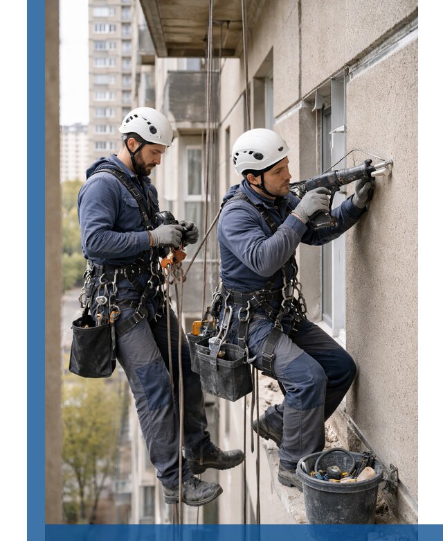 Промышленные альпинисты высотные работы и монтаж в Великом Новгороде